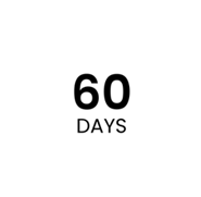 60 day money back guarantee